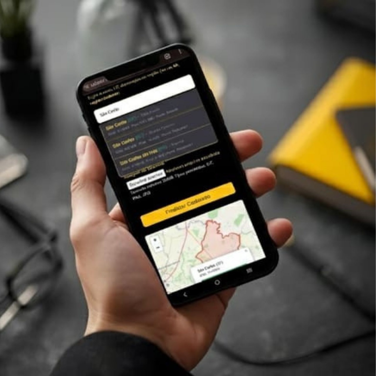 Mapa de georreferenciamento Üdoor